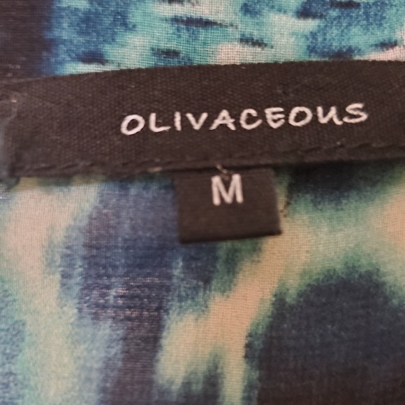 Oliviaceous Blue Tye Dye See Through Top - M - Picture 4 of 5